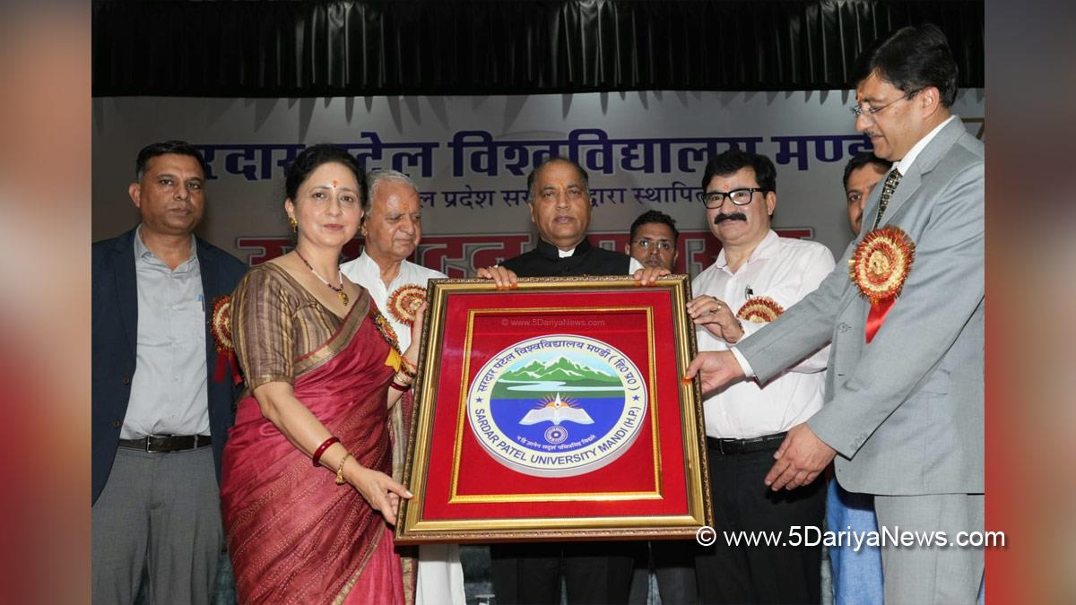 Jai Ram Thakur, Himachal Pradesh, Himachal, Bharatiya Janata Party, BJP, BJP Himachal, Shimla, Chief Minister of Himachal Pradesh, BJP Himachal Pradesh, Sardar Patel University, The Second State Run University, University Grants Commission, UGC
