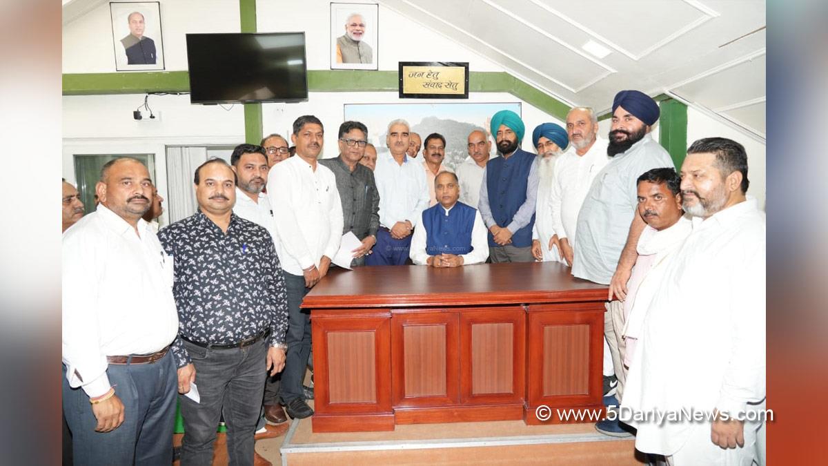 Jai Ram Thakur, Himachal Pradesh, Himachal, Bharatiya Janata Party, BJP, BJP Himachal, Shimla, Chief Minister of Himachal Pradesh, BJP Himachal Pradesh, Truck Operators Union, Baddi, Nalagarh