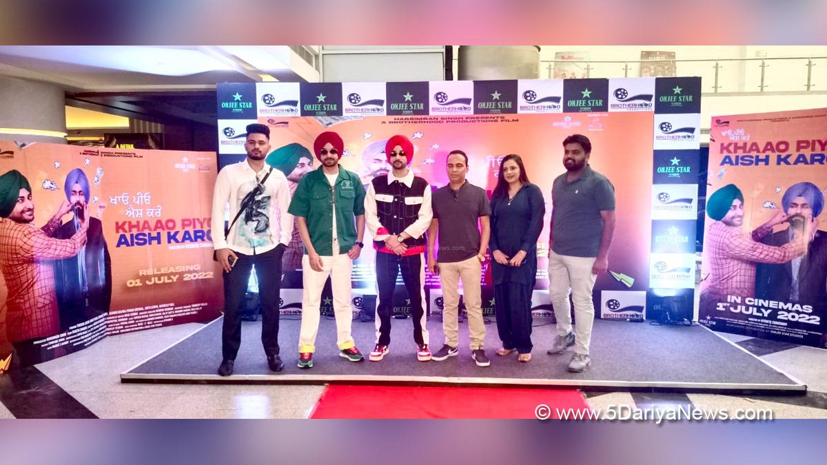 Pollywood, Entertainment, Actress, Cinema, Punjabi Films, Movie, Khaao Piyo Aish Karo, Ksshitij Chaudhary,  Tarsem Jasser, Ranjit Bawa, Rakesh Dhawan, Harsimran Singh, Gurbaaz Singh, Jasmine Bajwa, Aditi Arya, Prabh Grewal