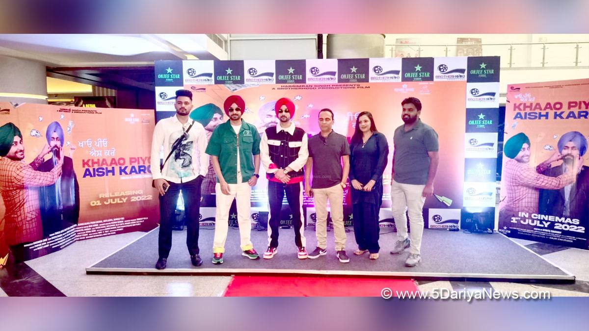 Pollywood, Entertainment, Actress, Cinema, Punjabi Films, Movie, Khaao Piyo Aish Karo, Ksshitij Chaudhary,  Tarsem Jasser, Ranjit Bawa, Rakesh Dhawan, Harsimran Singh, Gurbaaz Singh, Jasmine Bajwa, Aditi Arya, Prabh Grewal