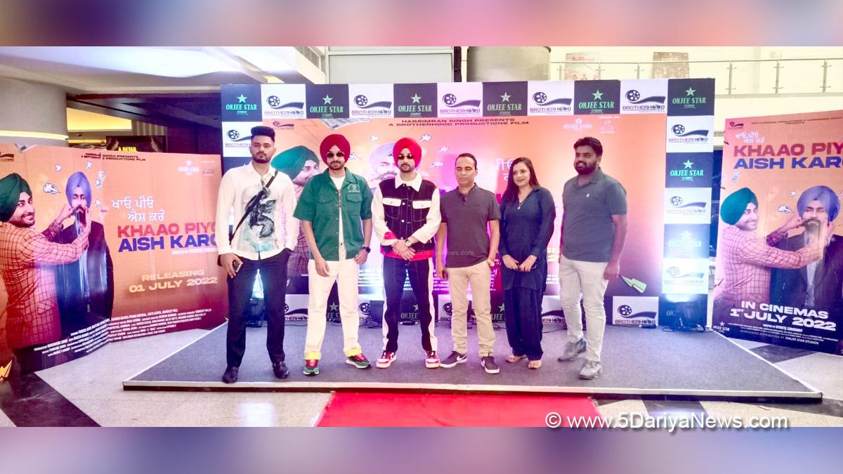 Pollywood, Entertainment, Actress, Cinema, Punjabi Films, Movie, Khaao Piyo Aish Karo, Ksshitij Chaudhary,  Tarsem Jasser, Ranjit Bawa, Rakesh Dhawan, Harsimran Singh, Gurbaaz Singh, Jasmine Bajwa, Aditi Arya, Prabh Grewal