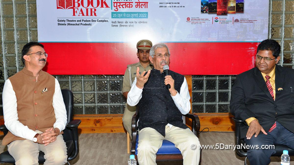 Rajendra Vishwanath Arlekar, Himachal Pradesh, Himachal, Bharatiya Janata Party, BJP, BJP Himachal, Shimla, Raj Bhawan, National Book Trust, NBT
