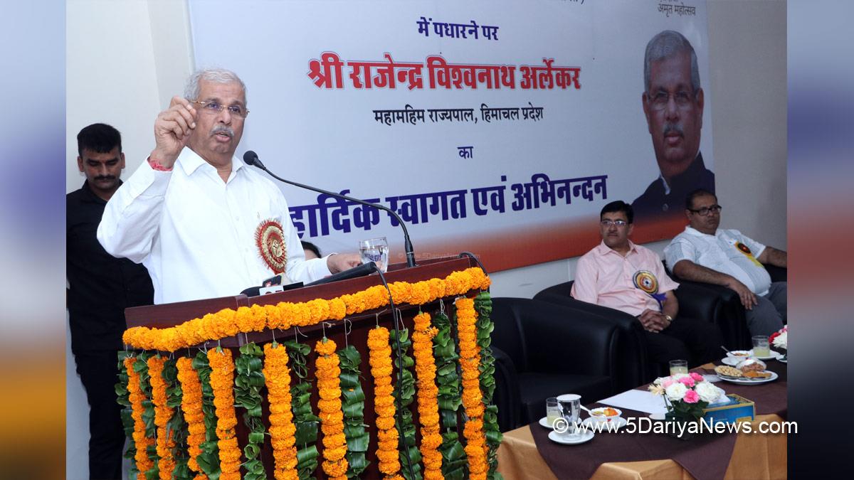 Rajendra Vishwanath Arlekar, Himachal Pradesh, Himachal, Bharatiya Janata Party, BJP, BJP Himachal, Shimla, Raj Bhawan, Sardar Patel University, Mandi, SLBS Government Medical College