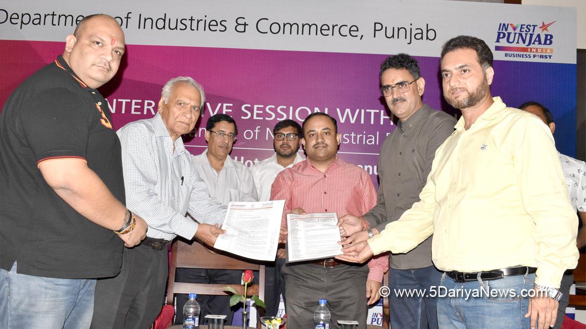 Punjab Admin, C Sibin, Industry Department Secretary Cum Director, Jalandhar, Industries & Commerce Secretary Charanjit Singh Maingi