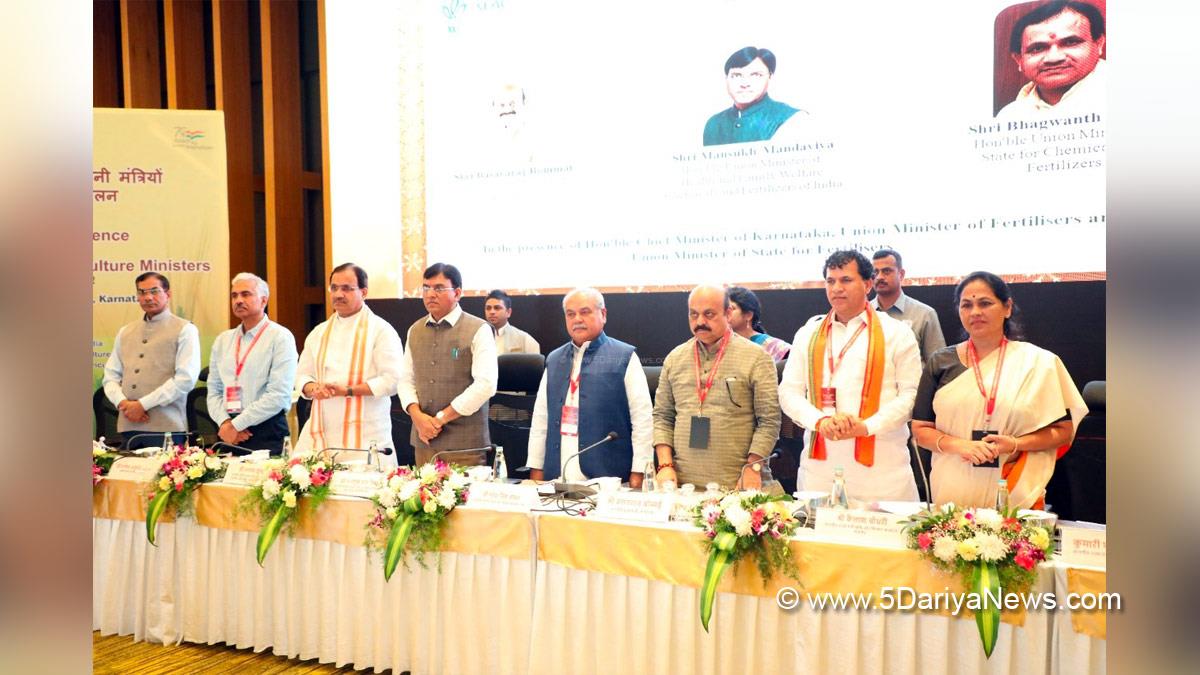 Narendra Singh Tomar, Union Agriculture & Farmers Welfare Minister, BJP, Bharatiya Janata Party, Bengaluru, Karnataka, Basavaraj Bommai, Dr. Mansukh Mandaviya, Shobha Karandlaje, Kailash Choudhary