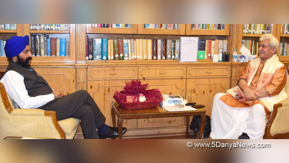 Manoj Sinha, Lieutenant Governor J&K, Raj Bhavan, Jammu, Srinagar, Kashmir, Jammu And Kashmir, Jammu & Kashmir, Gujarat Cooperative Milk Marketing Federation Ltd, AMUL, Dr. Rupinder Singh Sodhi, JKMPCL