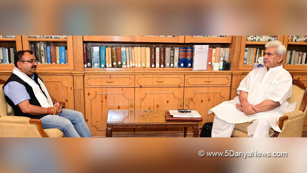 Manoj Sinha, Lieutenant Governor J&K, Raj Bhavan, Jammu, Srinagar, Kashmir, Jammu And Kashmir, Jammu & Kashmir, Vikram Randhawa, Agniveers, Awaam Ki Awaaz