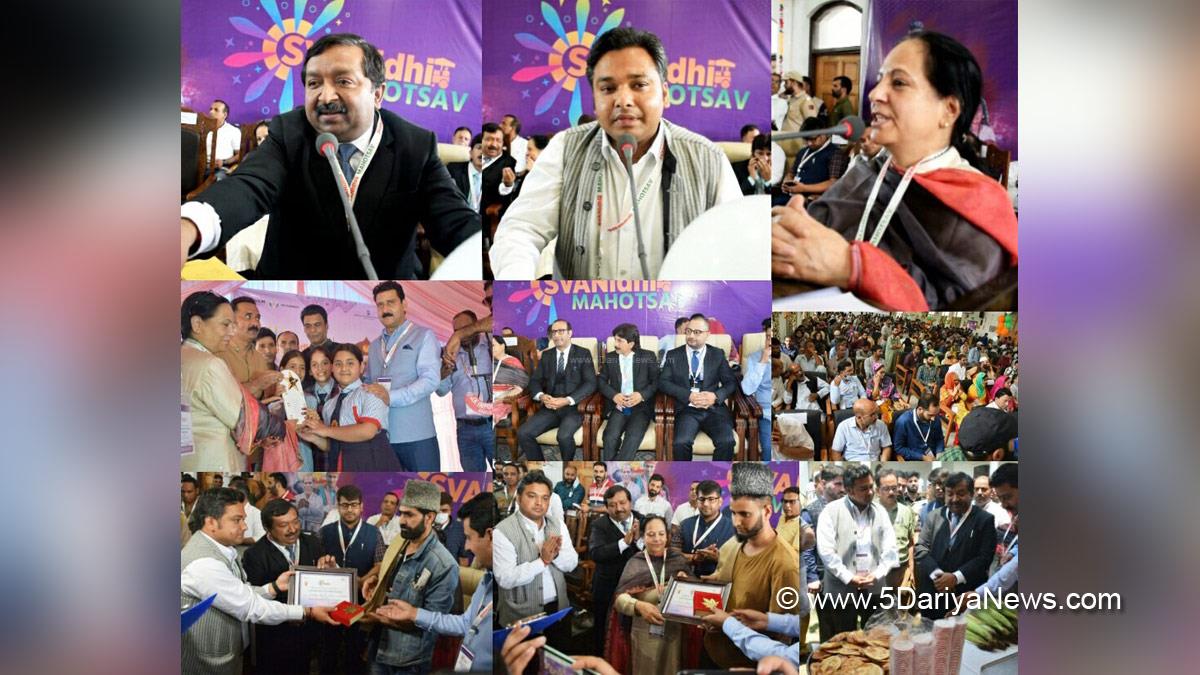 Dheeraj Gupta, Principal Secretary Housing and Urban Development Department, HUDD, Kashmir, Jammu And Kashmir, Jammu & Kashmir,SVANidhi Mahotsav