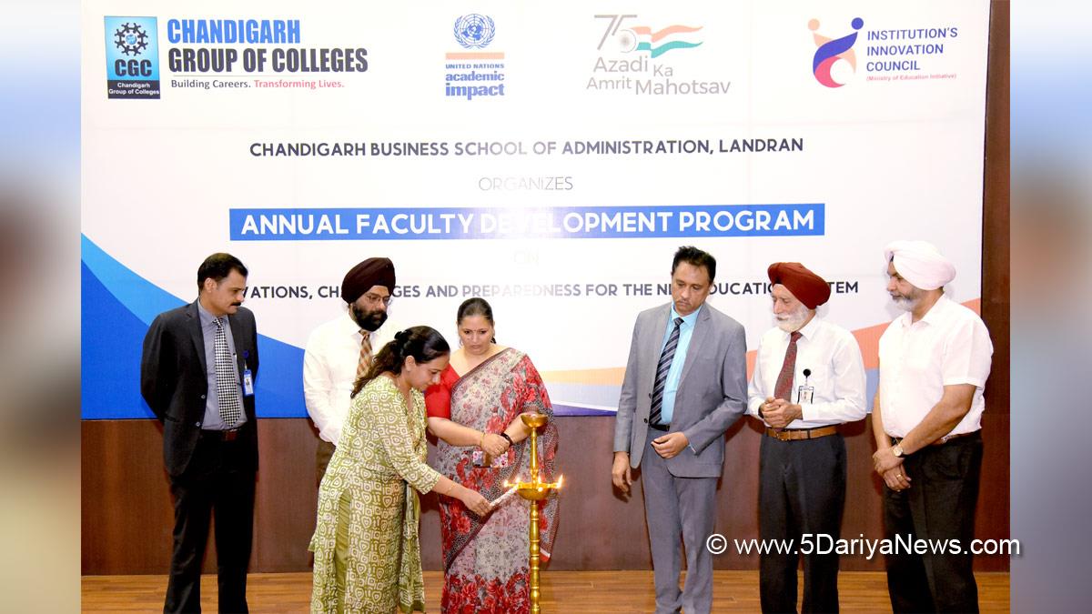 CGC Landran, Landran, Chandigarh Group Of Colleges, Satnam Singh Sandhu, Rashpal Singh Dhaliwal, Faculty Development Programme, FDP