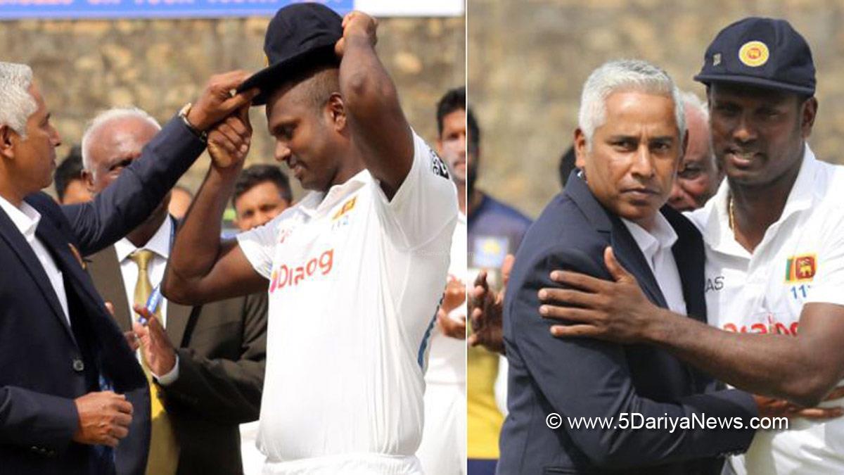 Sports News, Cricket, Sri Lanka, Angelo Mathews, Angelo Mathews 100th Test Match, Chaminda Vaas