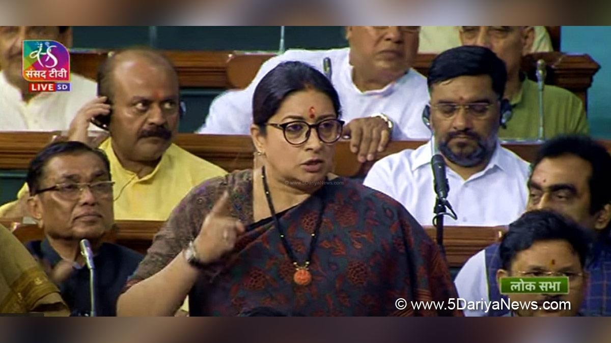 Smriti Irani, Smriti Zubin Irani, BJP, Bharatiya Janata Party, Union Textile Minister, President Droupadi Murmu