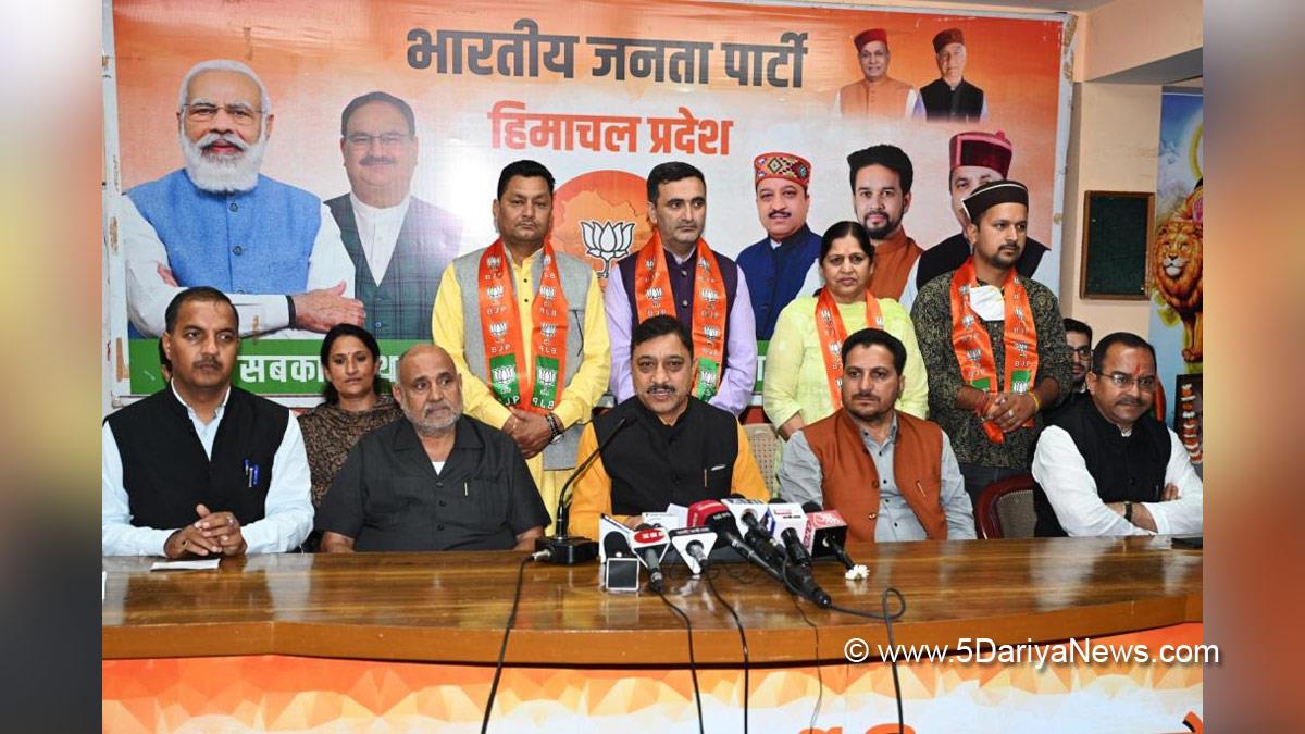 Suresh Kashyap, Avinash Rai Khanna, Himachal Pradesh, Himachal, Bharatiya Janata Party, BJP, BJP Himachal, Shimla, BJP Himachal Pradesh  