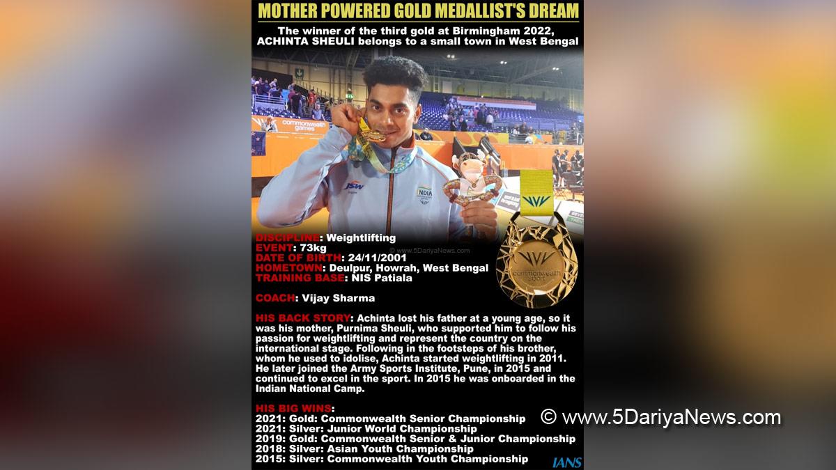Commonwealth Games 2022, Commonwealth of Nations, Commonwealth Games News, Commonwealth Games Medal Winners, CWG 2022, CWG 2022 Birmingham, Birmingham, Sports News, Weightlifter, Achinta Sheuli, Gold Medal, Commonwealth Games Gold