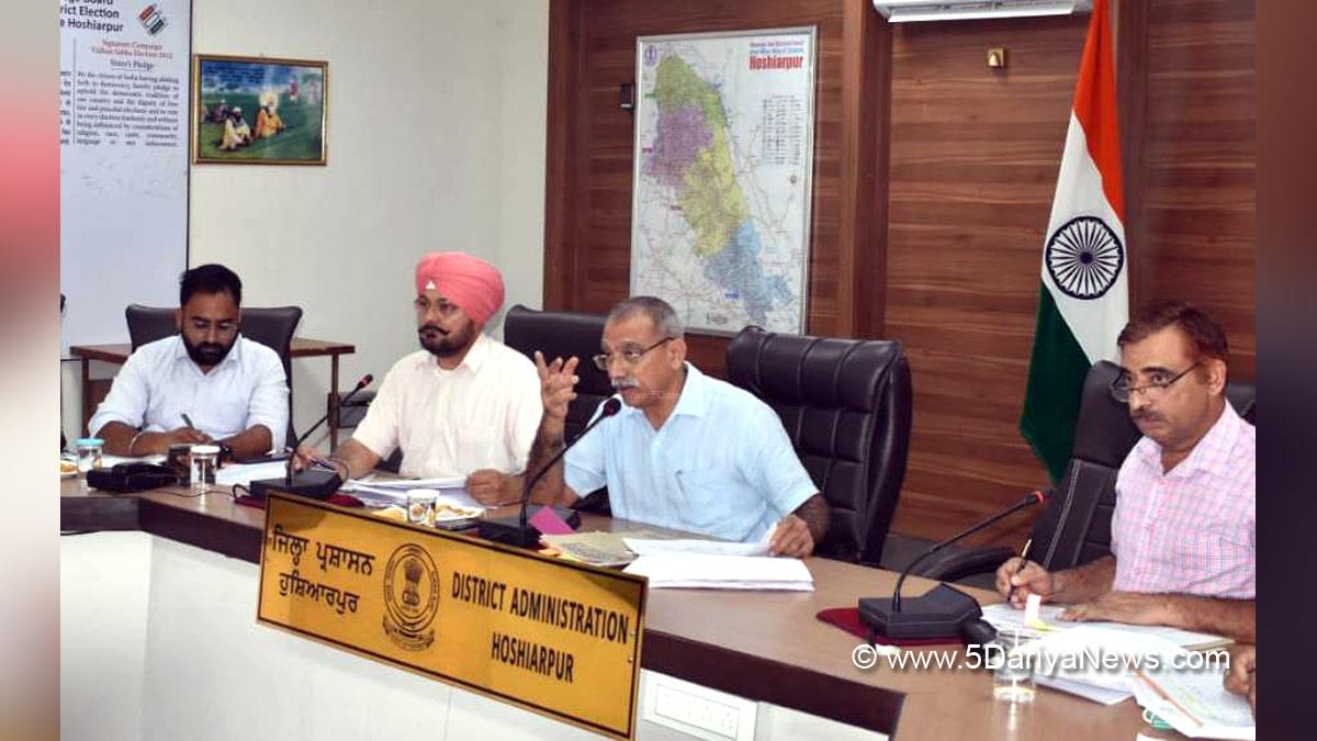 DC Hoshiarpur, Deputy Commissioner Hoshiarpur, Sandeep Hans, Hoshiarpur