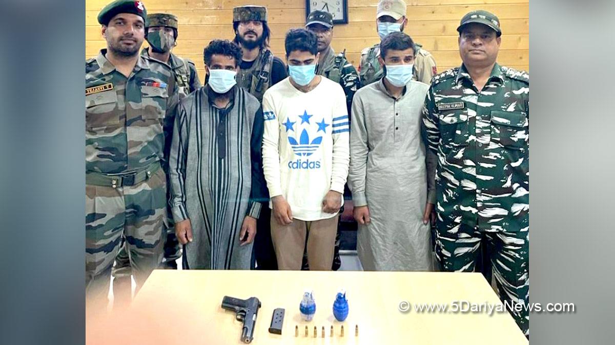 Crime News, Crime News Jammu & Kashmir, Handwara, Kupwara, Three Uncategorised Militants