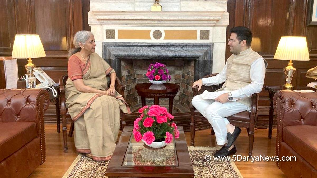 Raghav Chadha, AAP, Aam Aadmi Party, Aam Aadmi Party Punjab, AAP Punjab, Nirmala Sitharaman, Union Minister for Finance & Corporate Affairs, BJP, Bharatiya Janata Party 