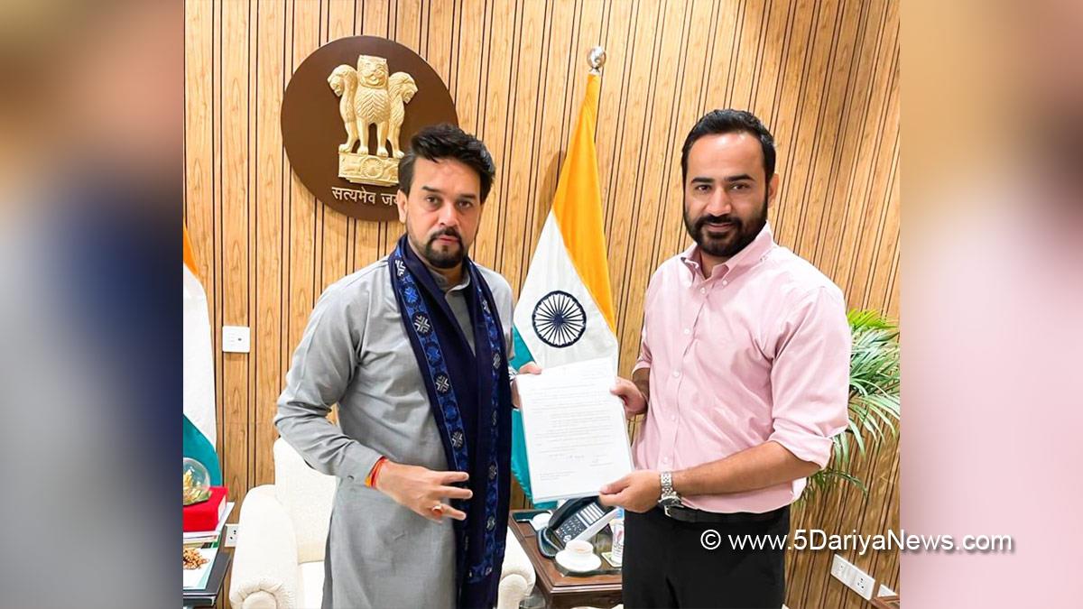 Gurmeet Singh Meet Hayer, Meet Hayer, AAP, Aam Aadmi Party, Aam Aadmi Party Punjab, AAP Punjab, Anurag Thakur, Anurag Singh Thakur, BJP, Bharatiya Janata Party, Minister of Information and Broadcasting 