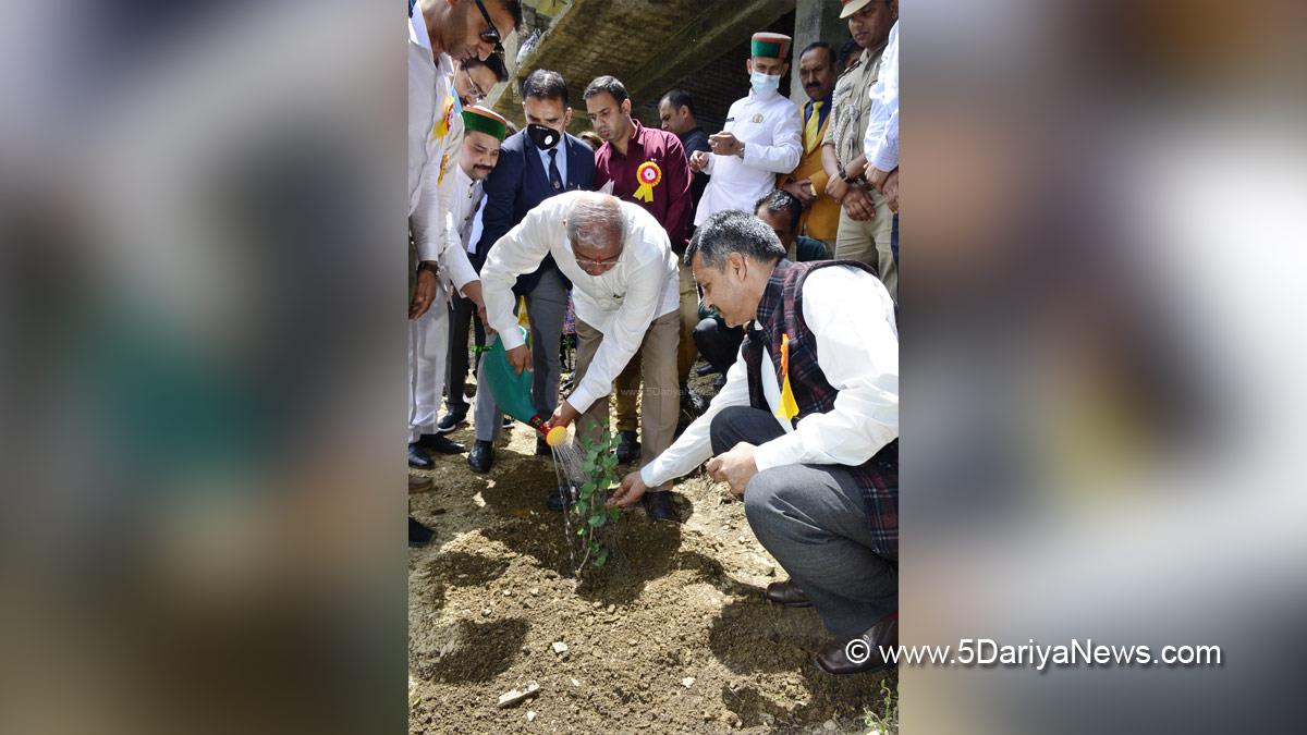 Rajendra Vishwanath Arlekar, Himachal Pradesh, Himachal, Bharatiya Janata Party, BJP, BJP Himachal, Shimla, Ayush Pathshala Vatika, Azadi ka Amrit Mahotsav, Government Senior Secondary School, Baldeyan, Shimla