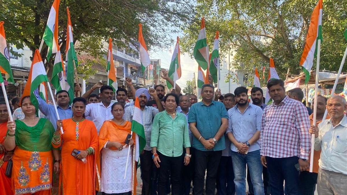 Sanjeev Vashisht, Bharatiya Janata Party, BJP, BJP Punjab, S.A.S.Nagar, Mohali, S.A.S. Nagar Mohali, Sahibzada Ajit Singh Nagar, Azadi Ka Amrit Mahotsav, 75th Anniversary of Indian Independence, 75th years of Independence, Har ghar Tiranga