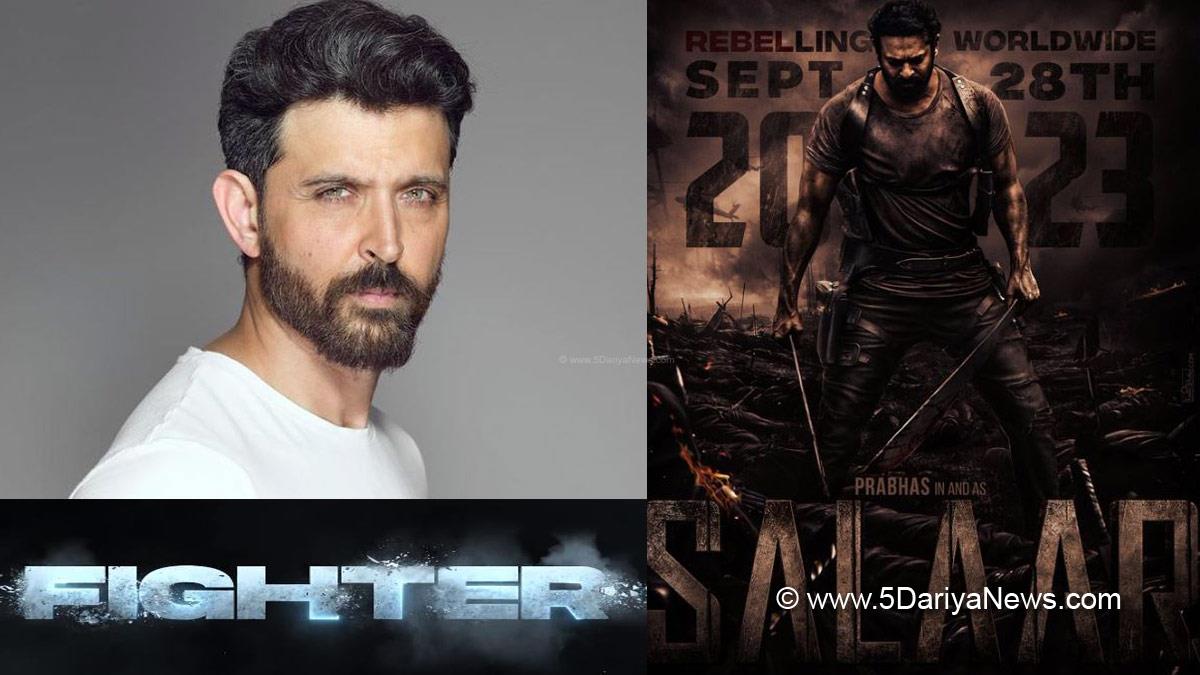  Salaar Vs Fighter, Hrithik Roshan, Prabhas, Salaar Vs Fighter Clash, Hrithik Roshan Fighter, Hrithik Roshan Fighter Release Date, Fighter Release Date, Fighter Cast, Prabhas Salaar, Salaar Cast, Salaar Release Date,  Hrithik Roshan Prabhas, Hrithik Roshan Prabhas Clash, Deepika Padukone