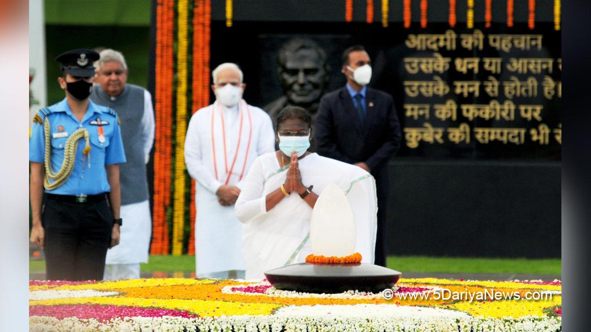 Droupadi Murmu, President of India, President, Indian President, Rashtrapati, Narendra Modi, Modi, BJP, Bharatiya Janata Party, Prime Minister of India, Prime Minister, Narendra Damodardas Modi, Atal Bihari Vajpayee, Death Anniversary