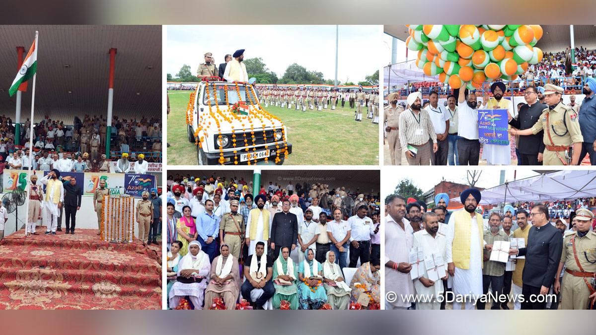 Kuldeep Singh Dhaliwal, AAP, Aam Aadmi Party, Aam Aadmi Party Punjab, AAP Punjab, Government of Punjab, Punjab Government, Azadi Ka Amrit Mahotsav, 75th Anniversary of Indian Independence, 75th years of Independence, Har ghar Tiranga, 75th Independence Day, Independence Day , Independence Day of India , Independence Day 2022, 76th Independence Day 2022 