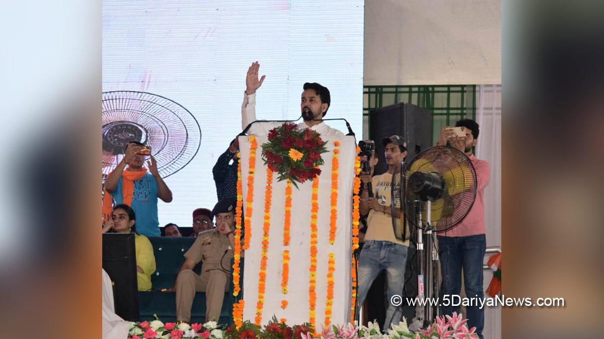 Anurag Thakur, Anurag Singh Thakur, BJP, Bharatiya Janata Party, Minister of Information and Broadcasting, Dharmshala, BJP Himachal Pradesh