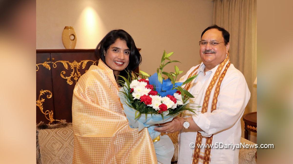 Jagat Prakash Nadda, BJP President, BJP, Bharatiya Janata Party, Mithali Raj