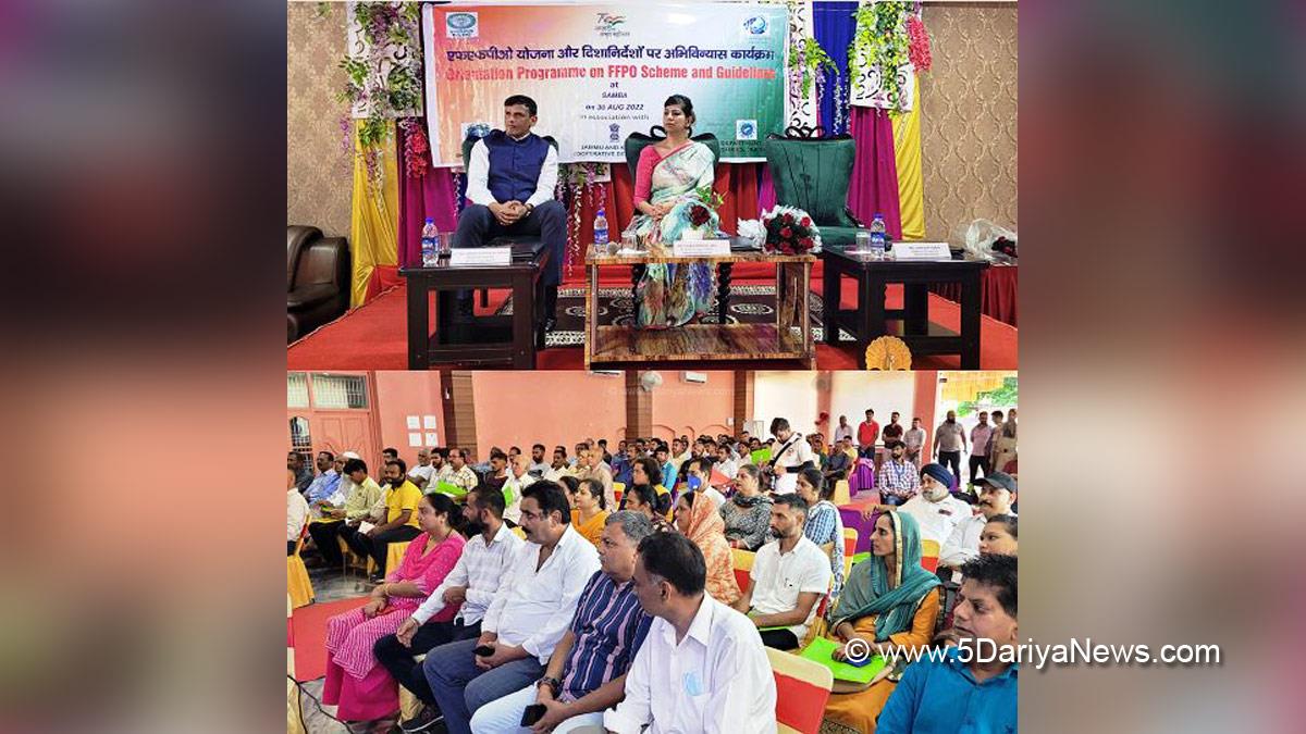 Yasha Mudgal, Secretary Cooperatives, Kashmir, Jammu And Kashmir, Jammu & Kashmir, National Cooperative Development Corporation, NCDC, Fish Farmer Producer Organizations, Lt Col Ashish Mohan Agarwal