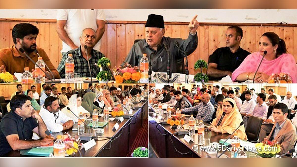 Farooq Abdullah, Dr Farooq Abdullah, National Conference, Jammu and Kashmir, Jammu & Kashmir, Srinagar, Ganderbal, Deputy Commissioner Ganderbal, Shyambir, Kashmir