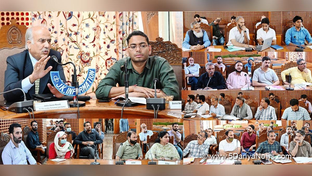 Shopian, DDC Shopian, District Development Commissioner Shopian, Sachin Kumar Vaishya, Kashmir, Jammu And Kashmir, Jammu & Kashmir, Hasnain Masoodi, Member Parliament, Anantnag, Rajouri Lok Sabha Constituency