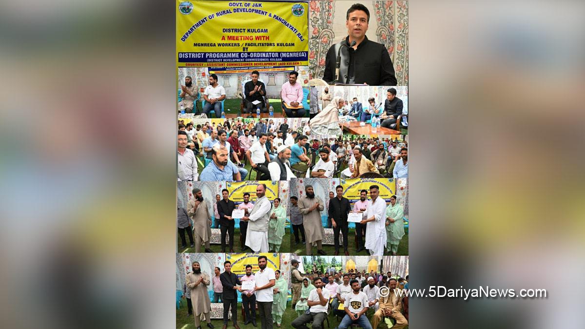Kulgam, Deputy Commissioner Kulgam, Dr. Bilal Mohi-Ud-Din Bhat, Kashmir, Jammu And Kashmir, Jammu & Kashmir, MGNREGA