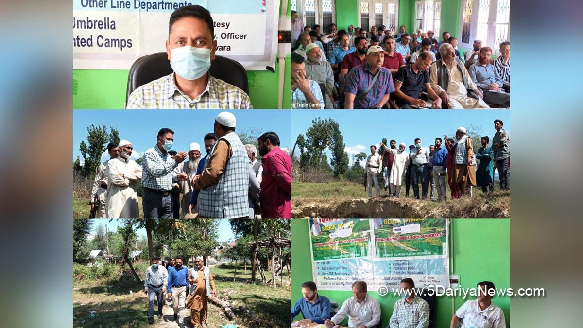 Nazir Ahmad Mir, Additional Deputy Commissioner, ADC, Kupwara, Jammu And Kashmir, Jammu & Kashmir, Block Diwas, Jan Abhiyan Camp, Jan Abhiyan, Jan Sunvayi, Jan Abhiyan, Jan Adhikar, Awami Muhim, Jan Abhiyan Program, Mega Block Diwas, Weekly Block Diwas