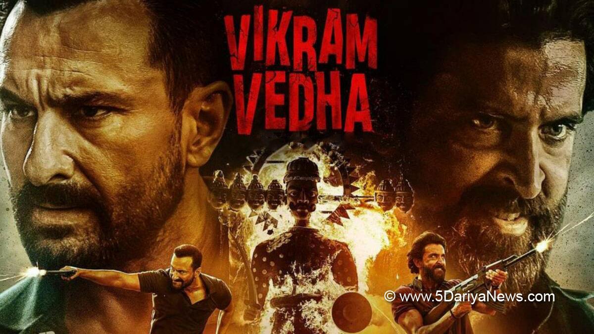 Bollywood, Vikram Vedha Trailer, Saif Ali Khan, Hrithik Roshan, Radhika Apte, Vikram Vedha, Vikram Vedha Movie Trailer, Vikram Vedha Movie Cast, Vikram Vedha Cast, Vikram Vedha Release Date, Saif Ali Khan Hrithik Roshan, Saif Ali Khan Hrithik Roshan Movie