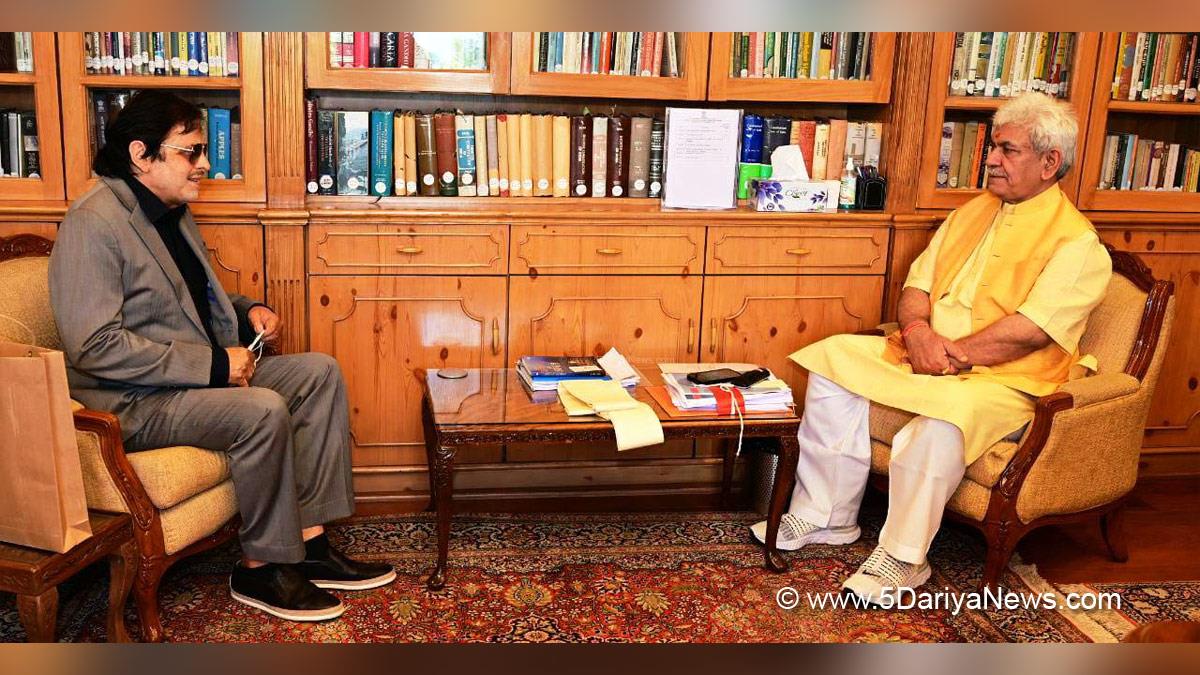 Manoj Sinha, Lieutenant Governor J&K, Raj Bhavan, Jammu, Srinagar, Kashmir, Jammu And Kashmir, Jammu & Kashmir, Syed Qamar ud Din Bukhari, RA