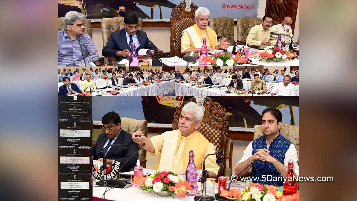 Manoj Sinha, Lieutenant Governor J&K, Raj Bhavan, Jammu, Srinagar, Kashmir, Jammu And Kashmir, Jammu & Kashmir, Mohammad Aijaz, Athar Amir Khan