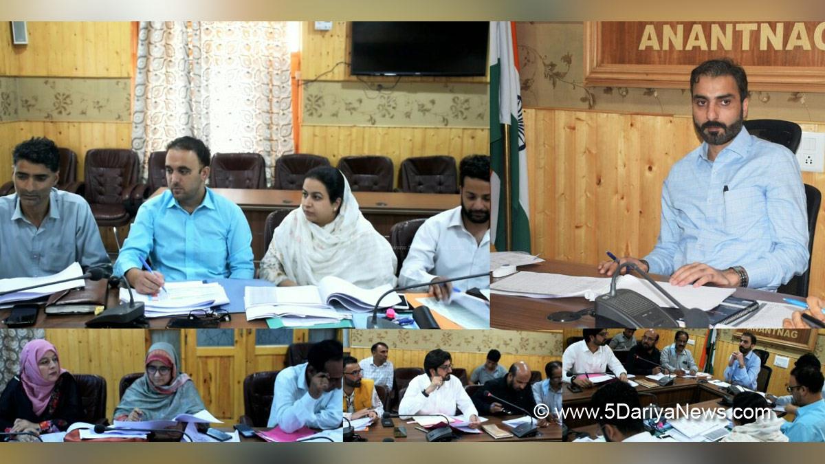 Anantnag, DDC Anantnag, Deputy Commissioner, Dr. Basharat Qayoom, Kashmir, Jammu And Kashmir, Jammu & Kashmirm, Rural Development Department, RDD 