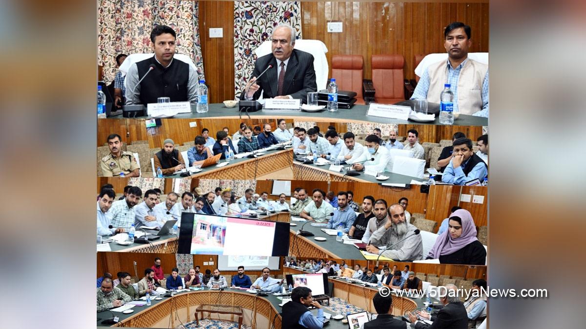 Hasnain Masoodi, Member Parliament, Anantnag Lok Sabha constituency, Justice, Kulgam, District Development Coordination and Monitoring Committee, DISHA, Jammu And Kashmir, Jammu & Kashmir