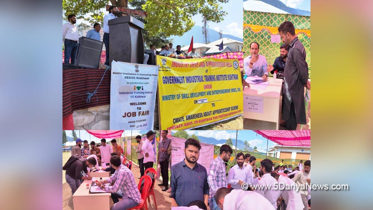 Kishtwar, Amit Kuma, Jammu And Kashmir, Jammu & Kashmir, Srinagar, Jammu, Dr. Mohd Ashraf, Apprenticeship Mela, National Apprenticeship Programme Schemes, NAPS