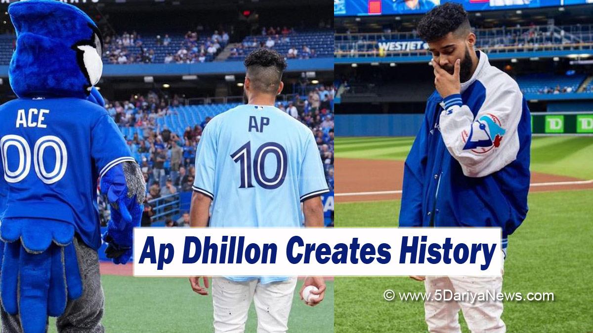 Music, Punjabi Singer, Ap Dhillon, Ap Dhillon Creates History, Ap Dhillon Baseball, Ap Dhillon Blue Jays, Ap Dhillon Throws Pitch, Canada Baseball Team, Blue Jays, Blue Jays Ap Dhillon, Canada Baseball Team Ap Dhillon, Tampa Bay Rays, Baseball, Ap Dhillon Baseball Video, Ap Dhillon Playing Baseball, Ap Dhillon Baseball Video