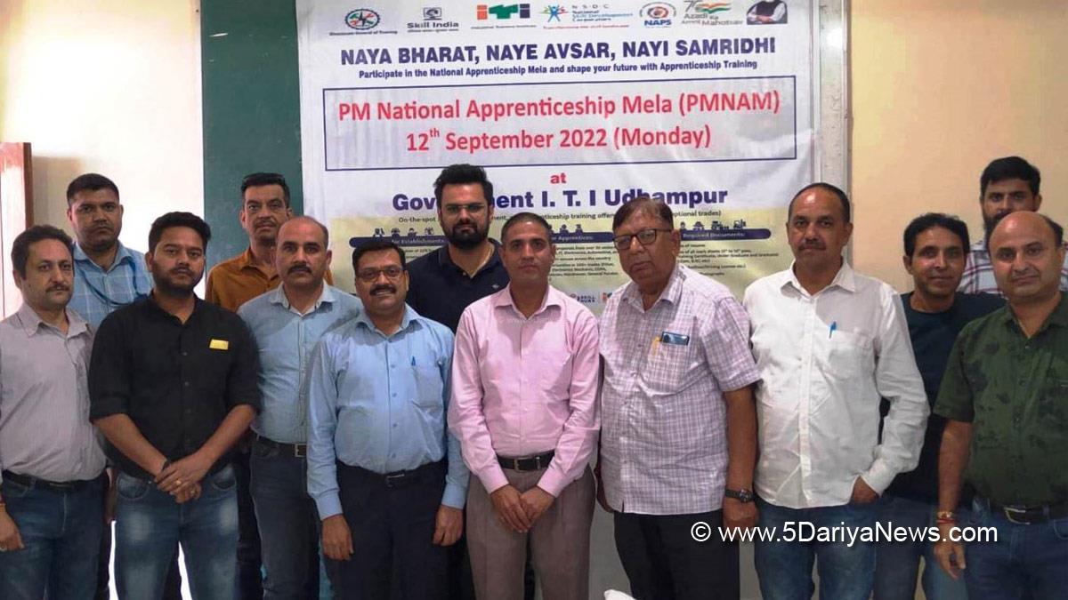 Department of Skill Development, Prime Minister National Apprenticeship Mela, PMNAM, Jammu And Kashmir, Jammu & Kashmir