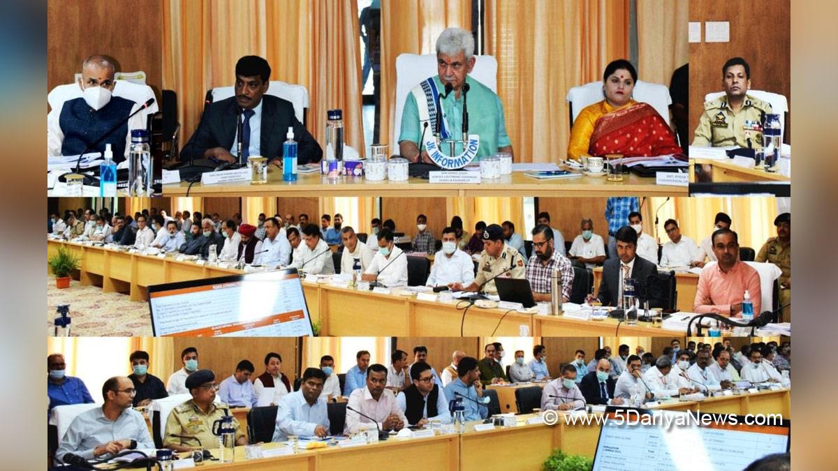 Manoj Sinha, Lieutenant Governor J&K, Raj Bhavan, Jammu, Srinagar, Kashmir, Jammu And Kashmir, Jammu & Kashmir, Kishtwar, Centrally Sponsored Schemes, CSS