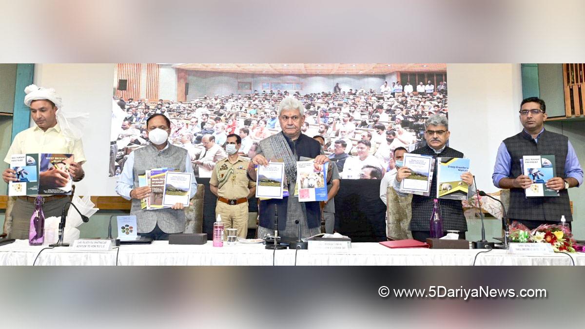 Manoj Sinha, Lieutenant Governor J&K, Raj Bhavan, Jammu, Srinagar, Kashmir, Jammu And Kashmir, Jammu & Kashmir, Mohammad Aijaz, Sheep Breeders Manual