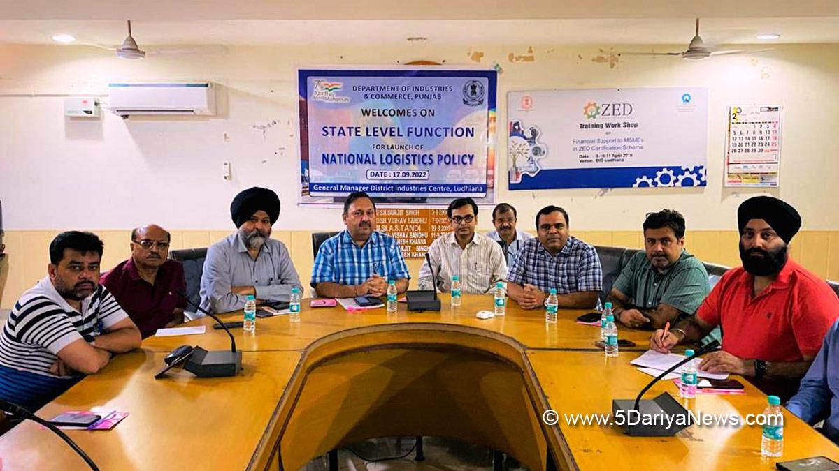 Punjab Admin, National Logistics Policy, Sibin C, Ludhiana, Logistics Park Policy, Mahesh Khanna