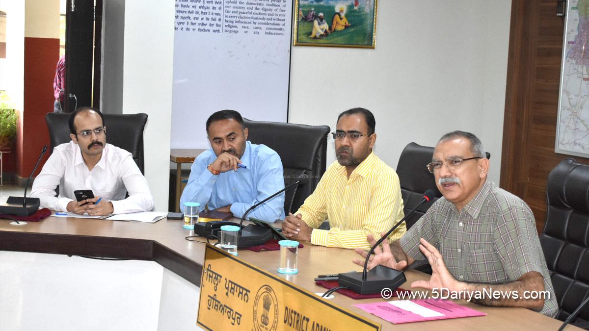 DC Hoshiarpur, Deputy Commissioner Hoshiarpur, Sandeep Hans, Hoshiarpur