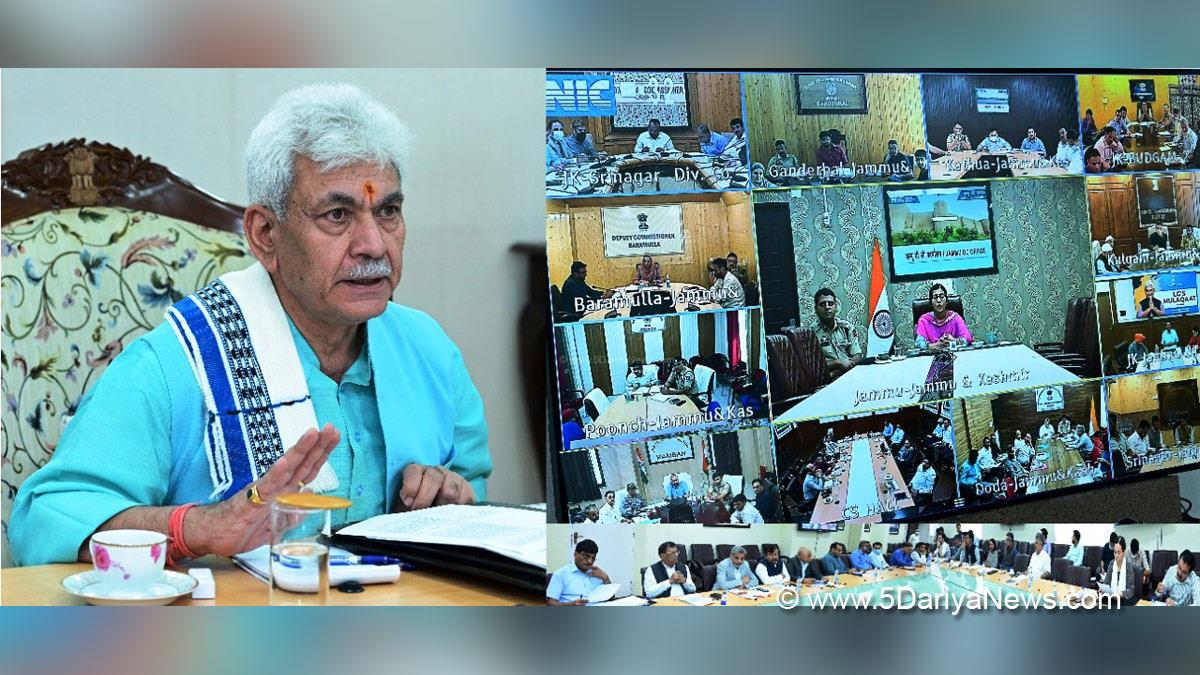 Manoj Sinha, Lieutenant Governor J&K, Raj Bhavan, Jammu, Srinagar, Kashmir, Jammu And Kashmir, Jammu & Kashmir, Rehana Batu, Dr. Arun Kumar Mehta, Atal Dulloo, R K Goyal, Vivek Bhardwaj