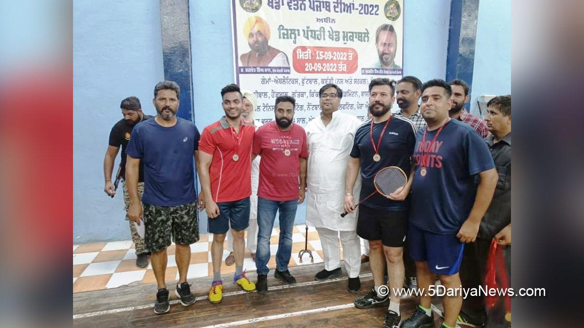 Amandeep Singh Goldy Musafir, Amandeep Singh Goldy, Balluana Fazilka , Abohar, AAP, Aam Aadmi Party, Aam Aadmi Party Punjab, AAP Punjab, Sports News, Punjab Khed Mela 2022 , Khedan Watan Punjab Diyan, Khedan Watan Punjab Deyan 2022