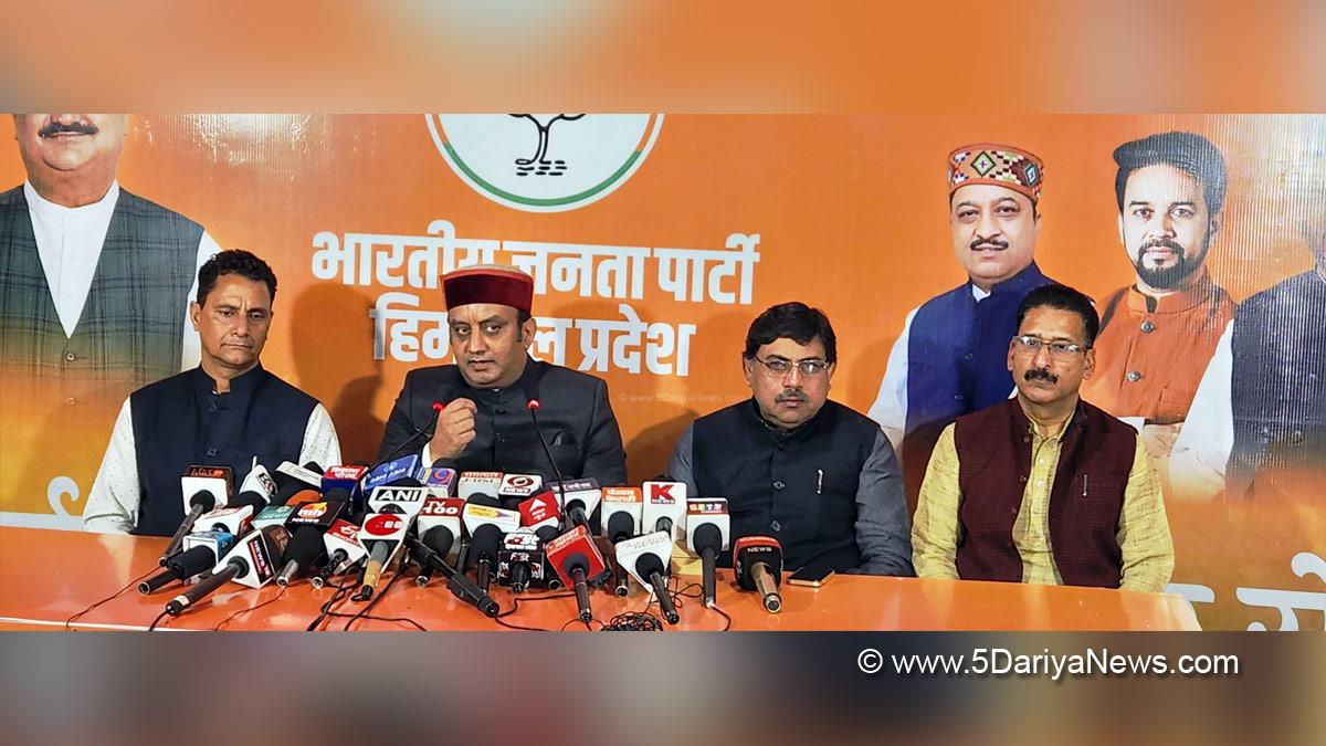 Sudhanshu Trivedi, Himachal Pradesh, Himachal, Bharatiya Janata Party, BJP, BJP Himachal, Shimla, BJP Himachal Pradesh