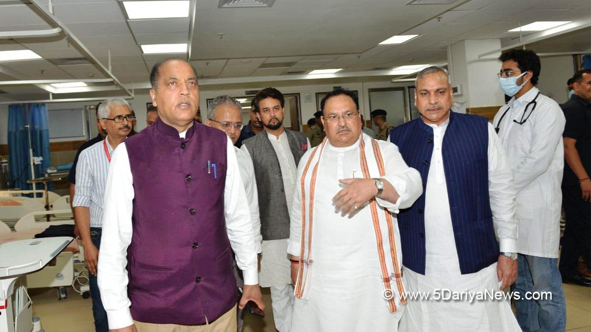 Jagat Prakash Nadda, BJP President, Jai Ram Thakur, Himachal Pradesh, Himachal, Bharatiya Janata Party, BJP, BJP Himachal, Shimla, Chief Minister of Himachal Pradesh, BJP Himachal Pradesh,  Bilaspur,Anurag Singh Thakur 