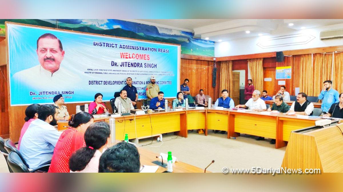 Dr Jitendra Singh, Dr. Jitendra Singh, Bharatiya Janata Party, BJP, Union Earth Sciences Minister, Reasi, Jammu And Kashmir, Jammu & Kashmir